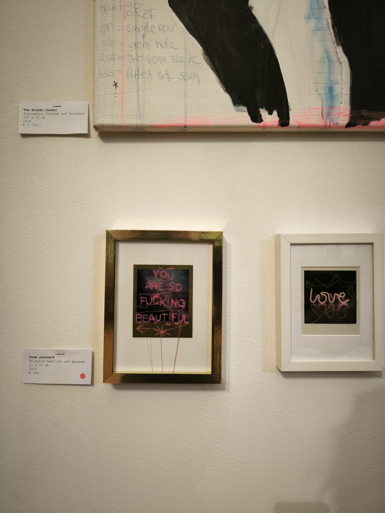 Eva Silberknolls artworks on display at the transformarte art fair in Eisenstadt 2025